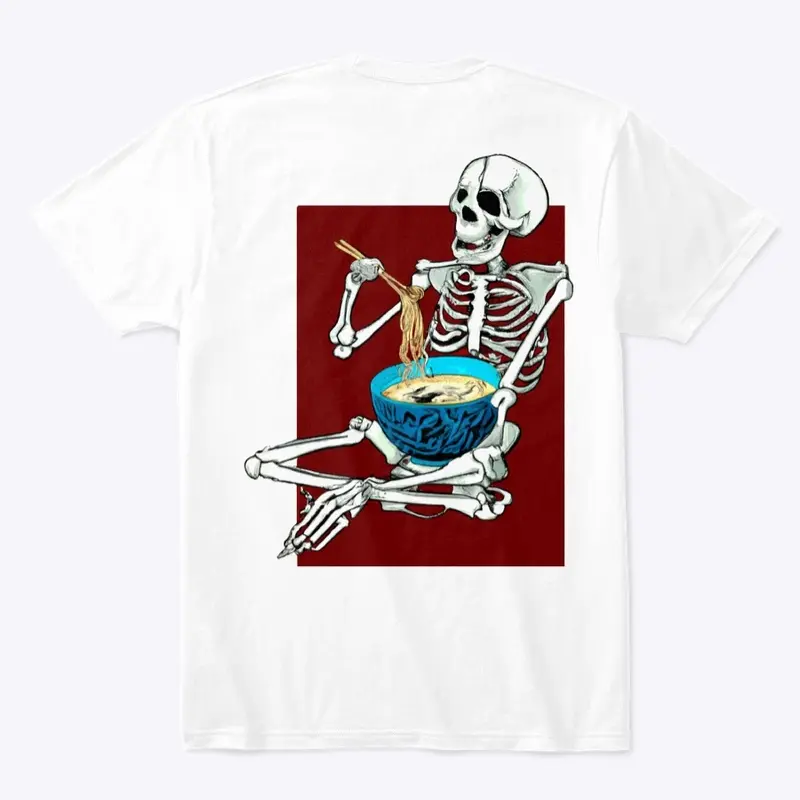 Skeleton Eating A Bowl Of Ramen